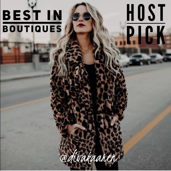 Trendy Novelty Leopard Fur Coat, Jacket - Picture 2 of 7